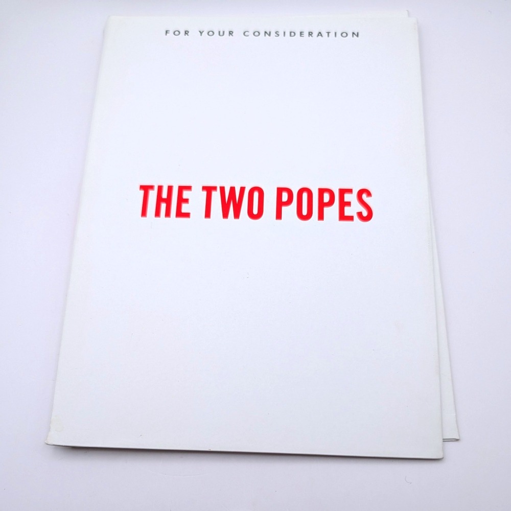 The Two Popes Netflix FYC DVD Screener 2019 Anthony Hopkins Jonathan Pryce